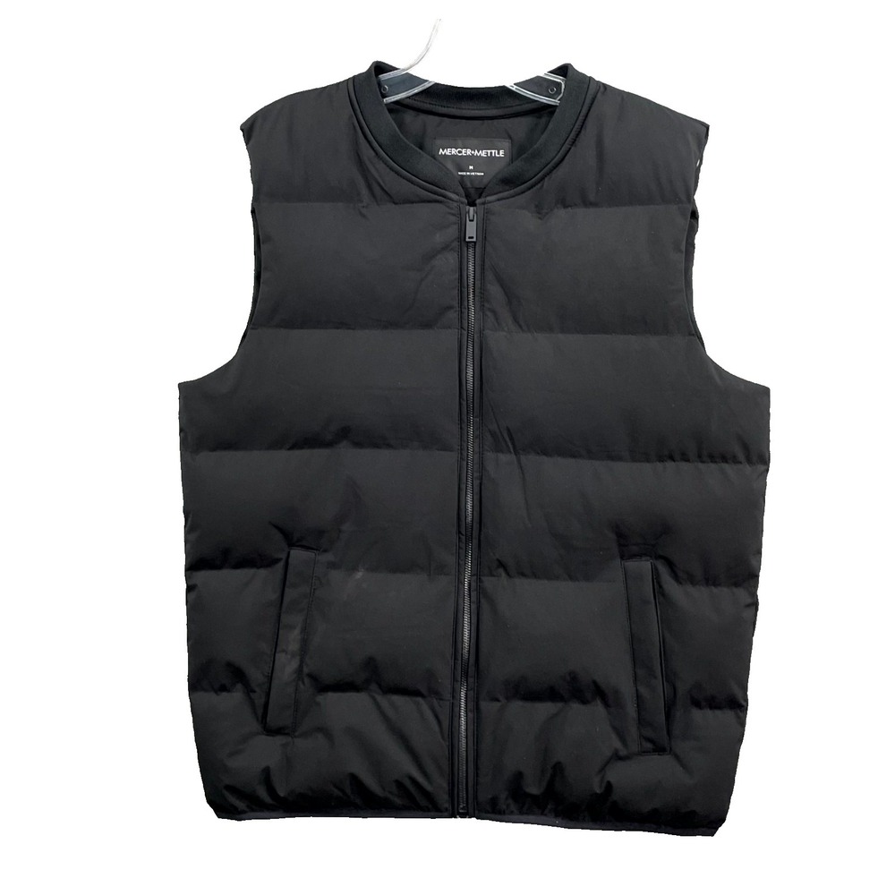 Mercer + Mettle Puffer Vest Mens M Black Bodywarmer Gorpcore Outdoor Workwear